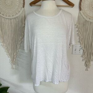 Velvet by Graham & Spencer white Relaxed Short Sleeve Tee XS